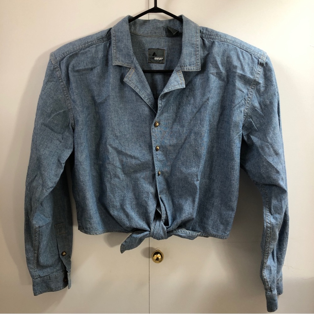LIZ WEAR Self Tie Button Shirt